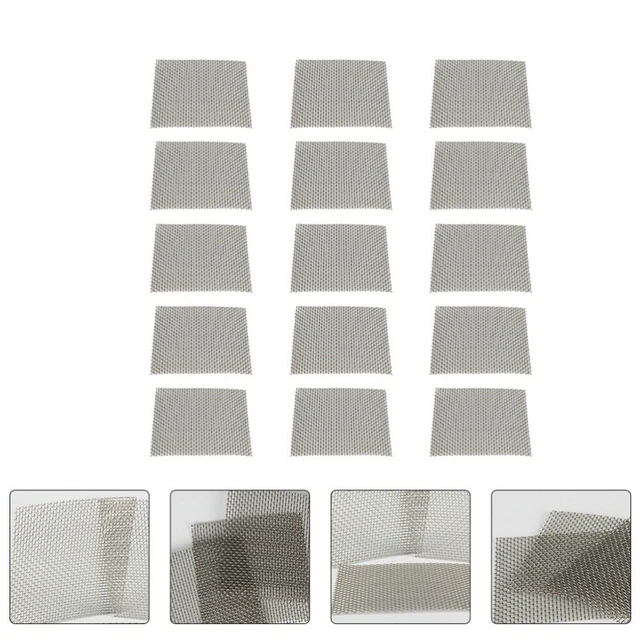 15pcs Moss Wall Carpet Fish Tank Plant Net Air Vent Mesh Plant Fixed Net