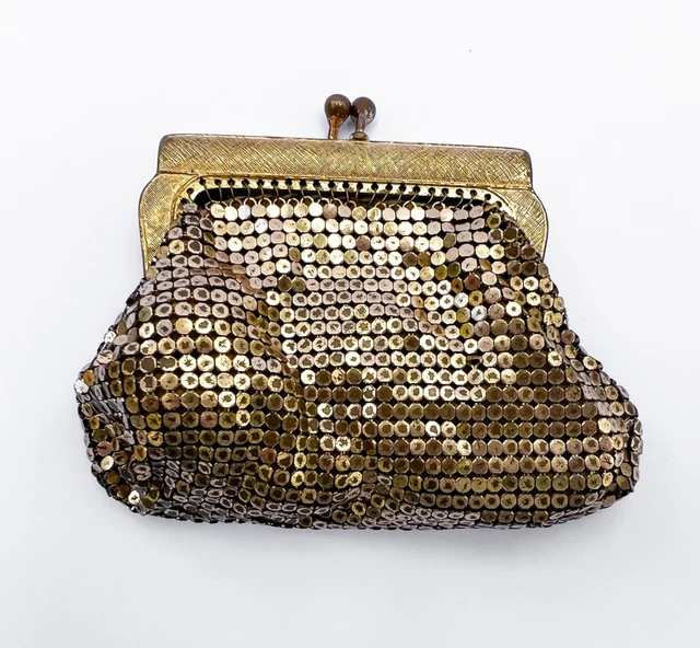Vintage Oroton Glomesh Bags Vintage 1960s Cream Metal Mesh Evening