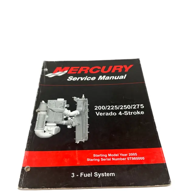Mercury Service Manual 200 / 225 / 250 / 275 Verado FourStroke 2005 90-896580300