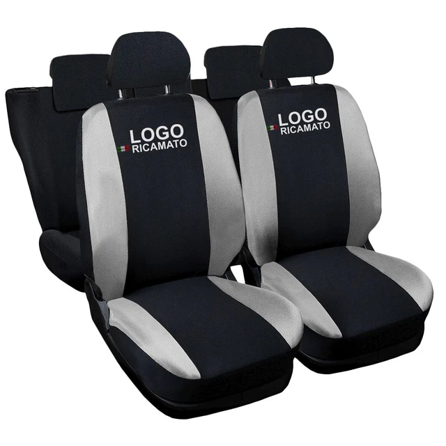 Fundas Coche Asientos Universales Funda De Asientos Para Lancia Ypsilon - Set Completo, Varios Colores, Hecho En Italia Coprisedili Completo Poli Cotone Italia Lavable