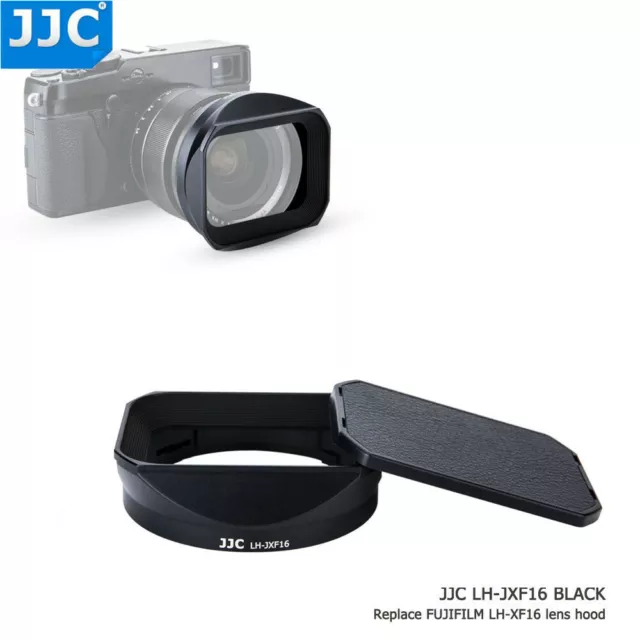 JJC Lens Hood with Cap for Fuji Fujinon XF 16mm F1.4 R WR as Fujifilm LH-XF16