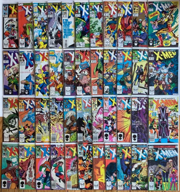 HUGE Uncanny X-Men Lot of 44 | Spans #144-304 | Jim Lee | Mid to High Grade