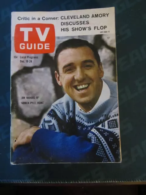 TV Guide December 1965 Jim Nabors Gomer Pyle USMC Los Angeles No Label