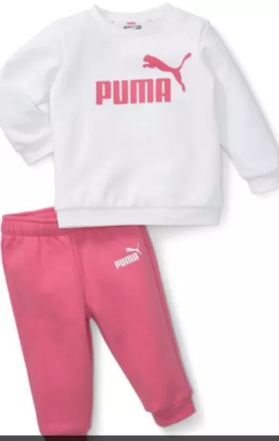 Tute Neonata/ Bambina Puma Minicats Ess Crew Pink