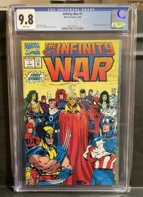 Infinity War 1 CGC 9.8 1992 1st Issue Gatefold Wraparound Key
