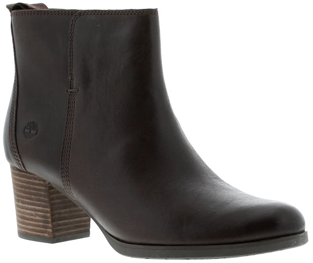 Timberland Femmes Bottines Eleonor Rue Grade B Cuir Fermeture Marron UK Taille