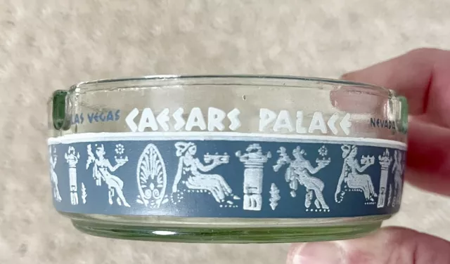 CAESAR’S PALACE (Vintage) 3 1/2”(W) x 1 1/2”(H) Glass Las Vegas, Nevada Ashtray