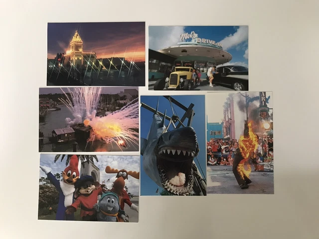 Cartes Postales Lot De 6 Universal Studios Jaws - Dynamite Night - Mel’s Diner