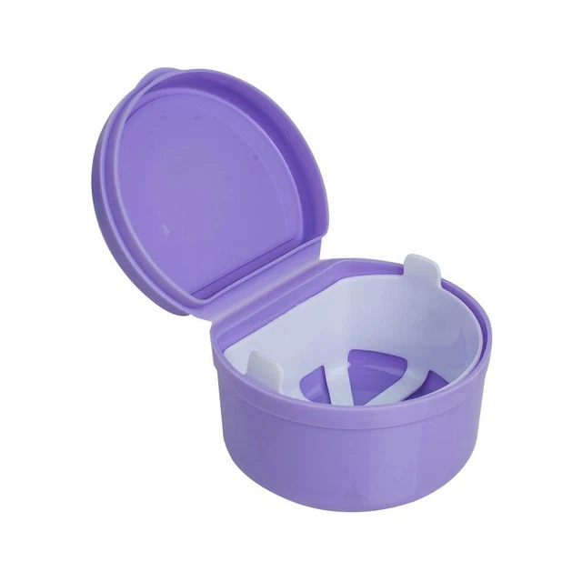 Durable Denture Storage Box for Orthodontic Retainers and Mouthguards