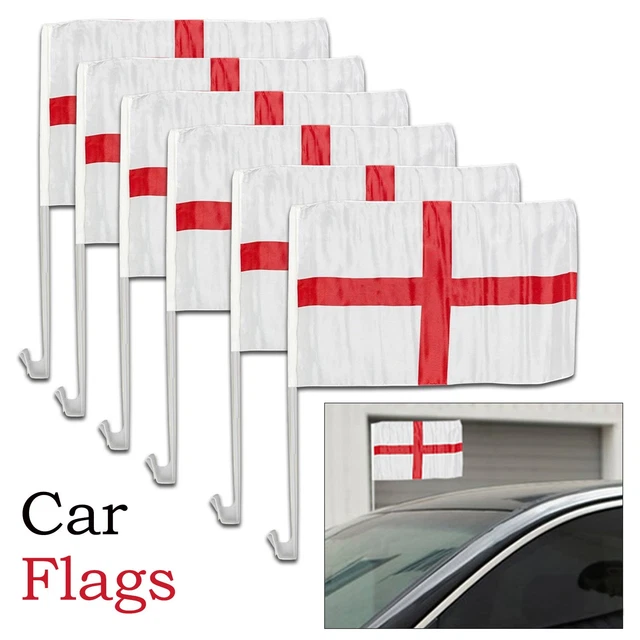 St Georges Cross flags in support of the Euro 2024 England football St Georges Cross flags in support of the Euro 2024 England football