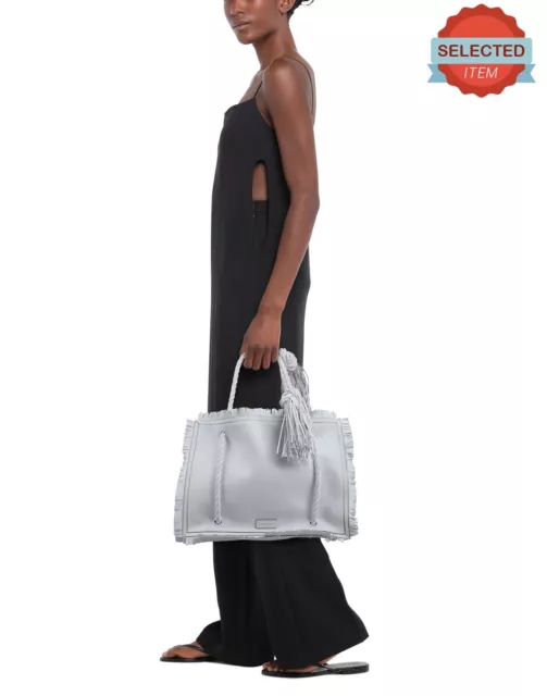 RRP €2185 VALENTINO GARAVANI Leather Rope Tote Bag Large Fringes Tassels Knotted RRP €2185 VALENTINO GARAVANI Leather Rope Tote Bag Large Fringes Tassels Knotted