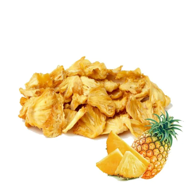 Dried organic pineapple fruit slices/tidbits Ceylon pure natural premium quality