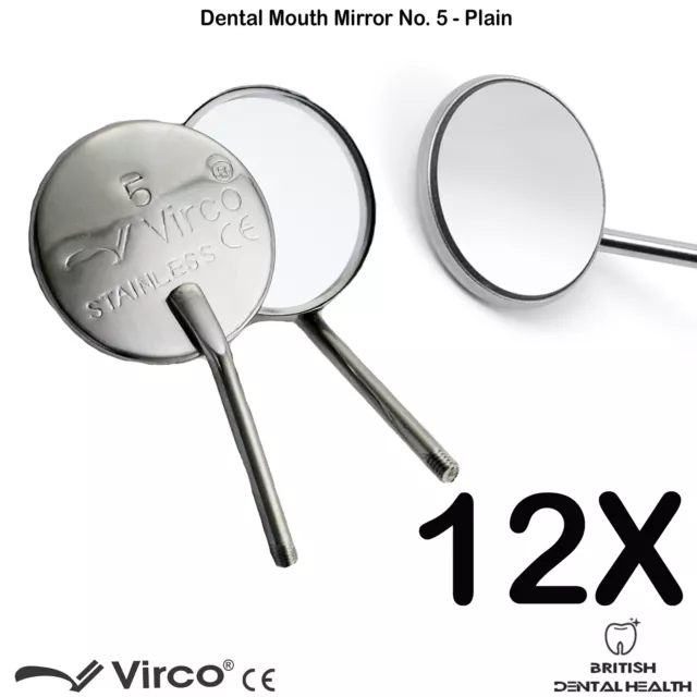 Dentaire Bouche Miroirs No.5 Miroir Dentaire Poignée Chirurgical Examen Outils