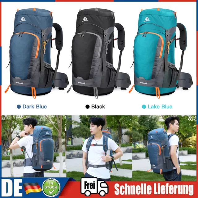 65L Rucksack Wanderrucksack-Herren Damen-Trekkingrucksack Reiserucksack B7V9