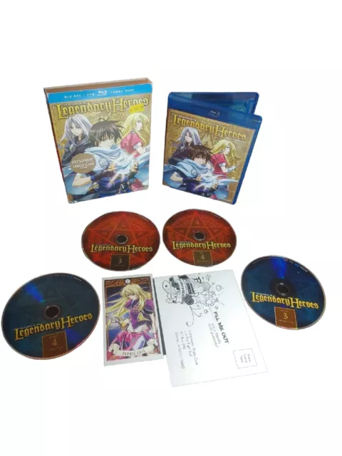 Legend of The Legendary Heroes, Part 1 (Blu-ray / DVD, 4-Disc Set.) in Box  MINT