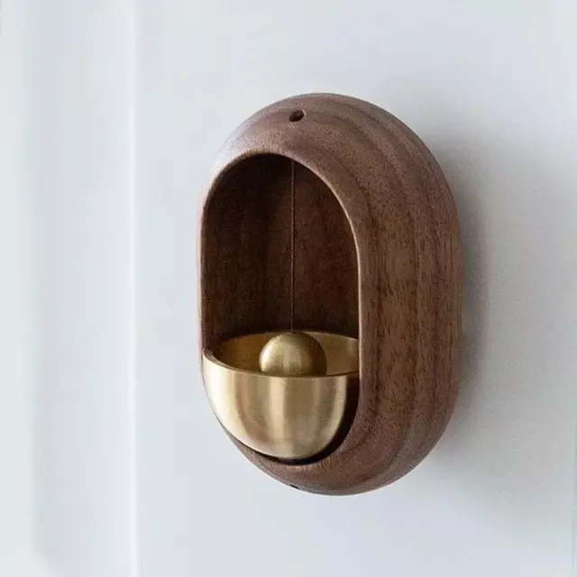 Wooden Doorbell Japanese Bird Bell Wind Chimes Wireless Doorbell for Home Entran