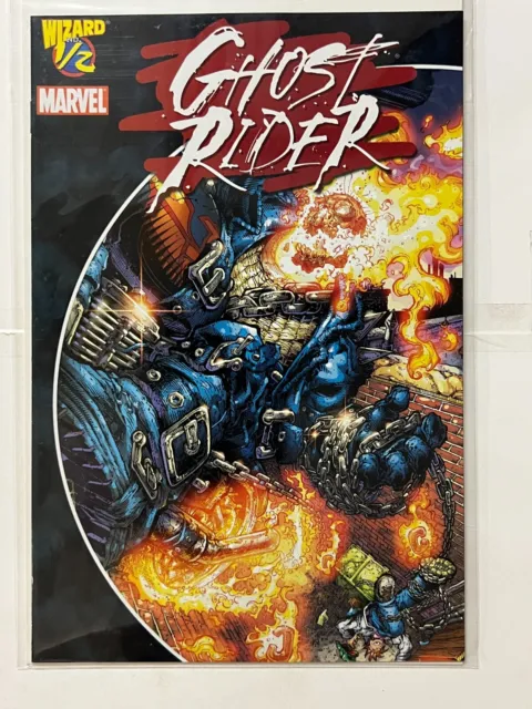 Ghost Rider # 1/2 Wizard WITH COA Vol. 4 Limited Edition Marvel Comics 2000 | Co