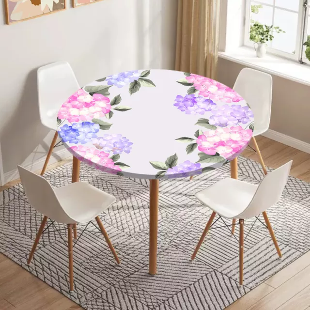 Pomelo Flower Round Table Cloth Dining Waterproof Tablecloth Kitchen Washable