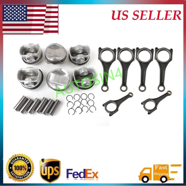 Connecting Rod& Pistons Set For 10-18 VW Touareg Audi A4 A6 A7 Q5 Q7 3.0 TFSI