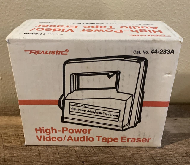 VINTAGE REALISTIC HIGH Powered Video VHS Audio Cassette Tape Eraser 44 ...