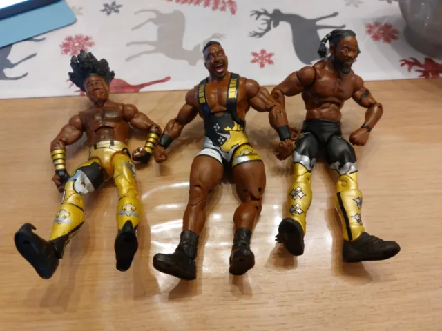 Wrestling WWE WCW NWO WWF Figuren Elite New Day in Gold