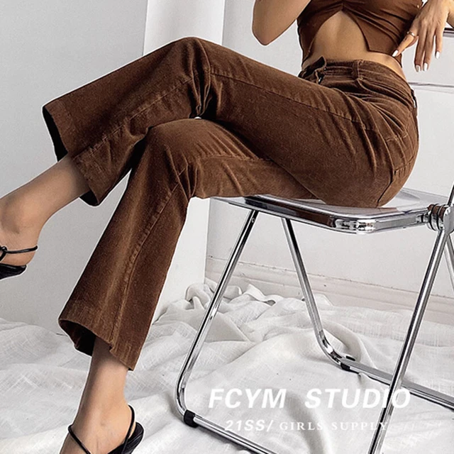 Pantalon Sarouel Large Femme - Taille Élastique Bleu Brillant - Longueur Cheville (Neuf Avec étiquette)