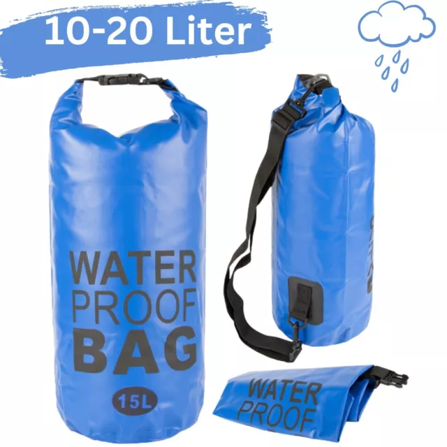 DryBag wasserdichte Tasche Seesack Packsack Rollbeutel Wasserfest Angel Camping