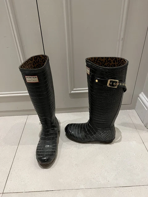 Jimmy choo hunter deals boots crocodile