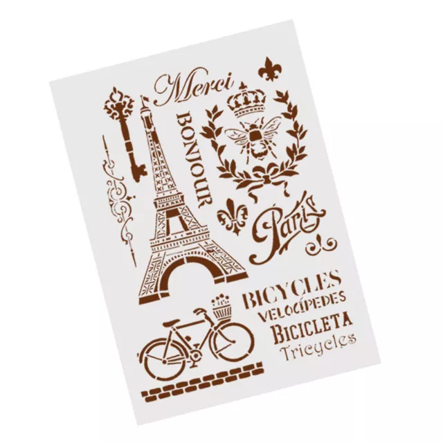 tower bicycle layering stencils for wall painting scrapbooking stamp album 3CKN