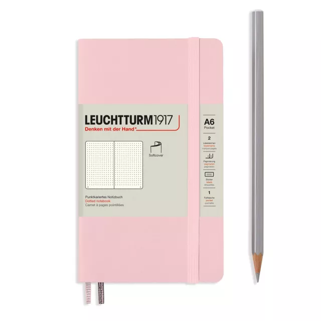 Leuchtturm1917 - Carnet de poche A6 à couverture souple à pois poudre – 123 p...