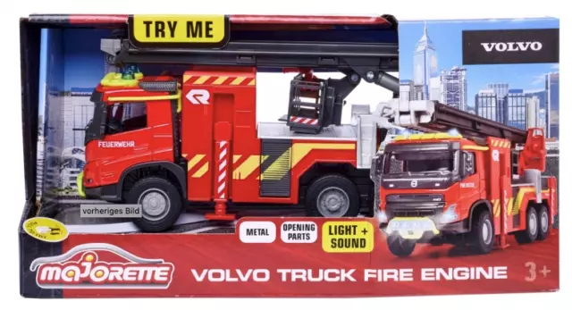 Majorette Spielzeugauto Feuerwehr Grand Series Volvo Truck Fire Engine 213713000