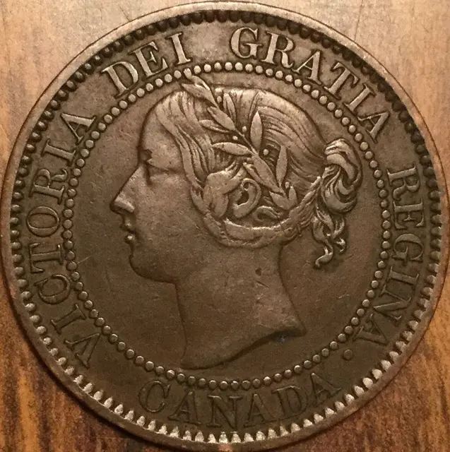 1859 Canada Large Cent Penny Coin