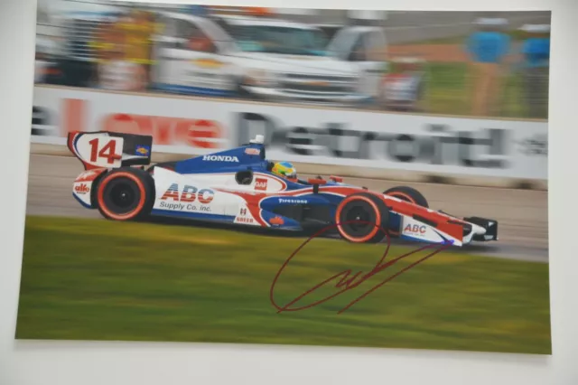 Mike Conway signed 20x30cm Honda Foto Autogramm / Autograph In Person