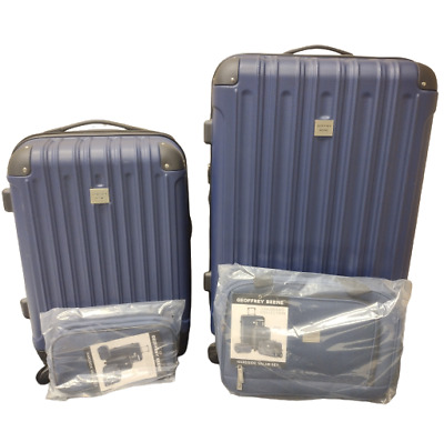 Geoffrey Beene 4-Piece Colorado Hardside/Softside Luggage Set, Navy-Gb216-4