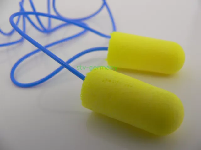 3M EAR Ohrenstöpsel Gehoerschutz Ultrafit YellowNeons 1110 mit Kordel 3