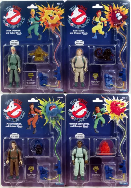 The Real Ghostbusters Kenner Ray Peter Egon Winston Classic Retro 5” Figure Set