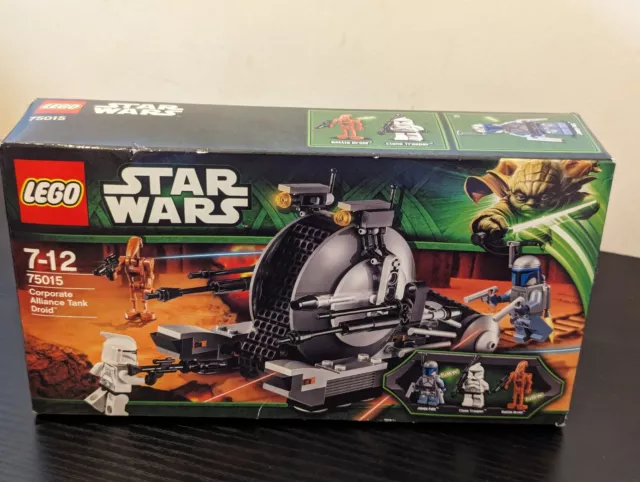 LEGO Star Wars Corporate Alliance Tank Droid (75015) Set ritirato nuovo e sigillato