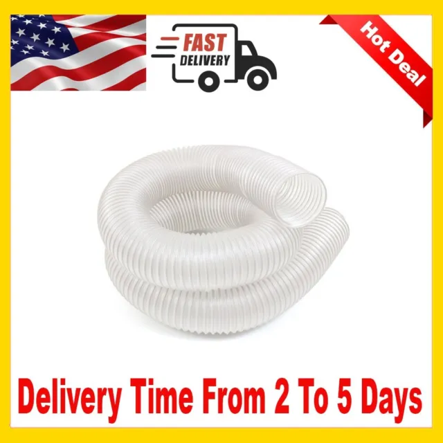 Dust Extractor Hose Collector 4 In x 10 Ft Universal Clear Workshop Cleaner