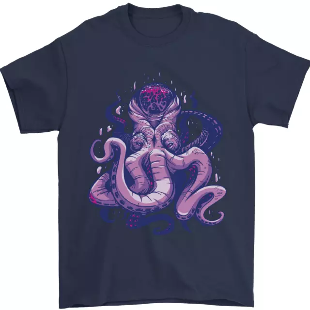 Viola Cthulhu Kraken Octopus Uomo T-Shirt 100% Cotone