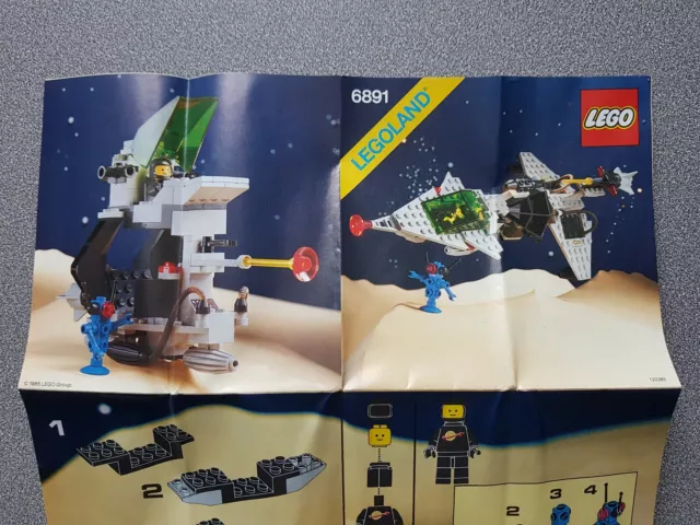 Lego Space Vintage 6891 Vaisseau de l'Espace Gamma V Laser Craft avec 1  Figurine et 1 Robot