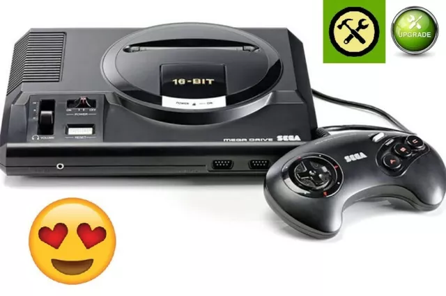 Forfait dézonage + réparation + upgrade + nettoyage de votre Sega Megadrive 1