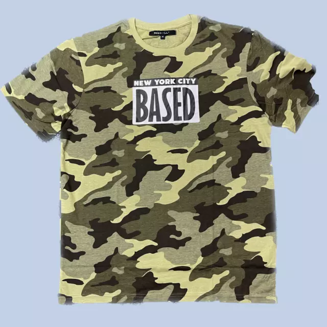 Mens Camo T Shirt Short Sleeve Crew Neck Soft Cotton Army Print Camouflage Tee 3