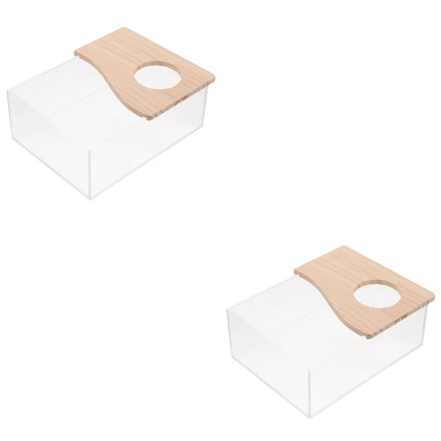 2 piezas caja de baño de arena hámster polvo baño baño polvo para hámster
