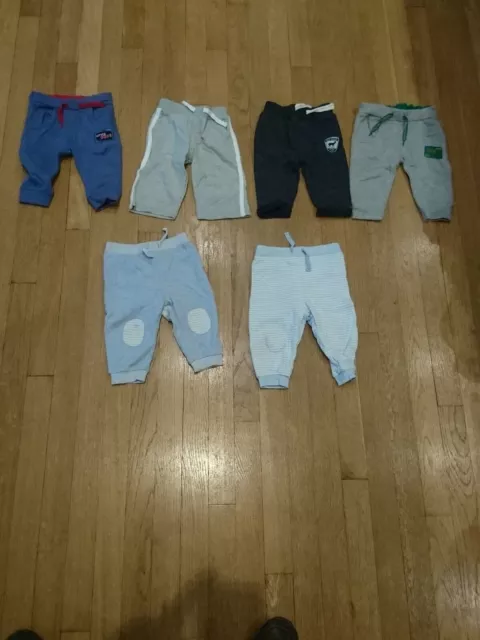 Baby boy joggers bundle 3-6 months x6 VGC (B53)