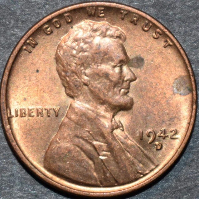 1942 D Lincoln Wheat Penny Choice BU Mint Red Uncirculated Cent - 38Z