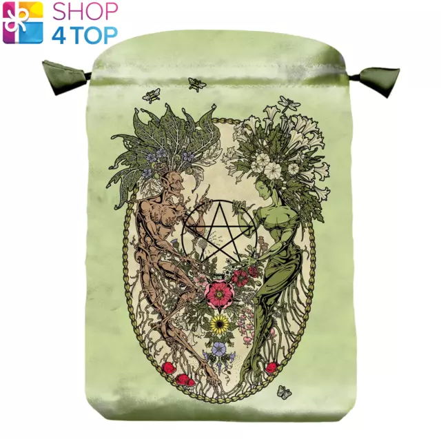 The Magickal Botanical Satin Bag Protective For Tarot Cards Lo Scarabeo New