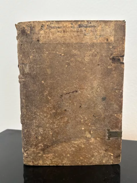 1496 Incunable Complete - Original Deerskin Binding - Handwritten Annotations