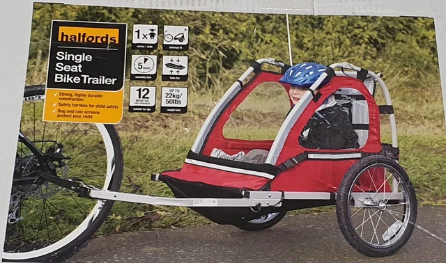 Halfords bike trailer sales single