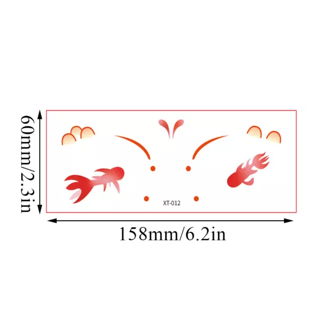 Pegatinas De Rubor En Polvo 2 Pegatinas Faciales Conjunto De Estrellas De < 2