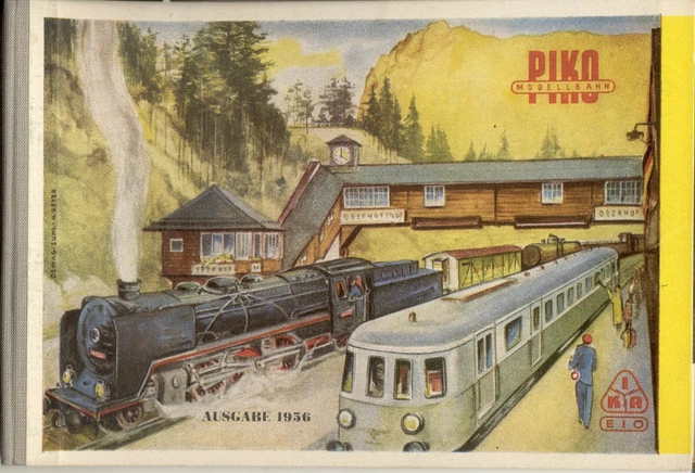 CATALOGUE PIKO MODEL RAILWAY edition 1956 cardboard envelope track HO ...